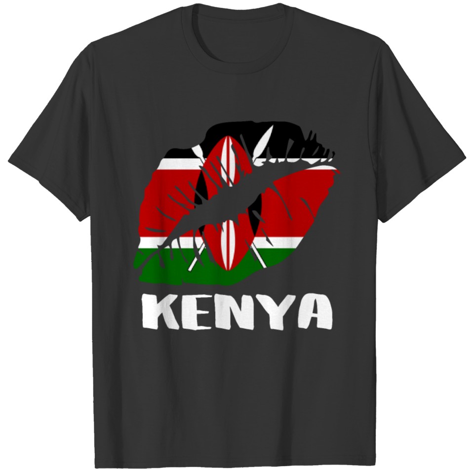 KEN Kenya Kiss Lips T Shirts T Shirts