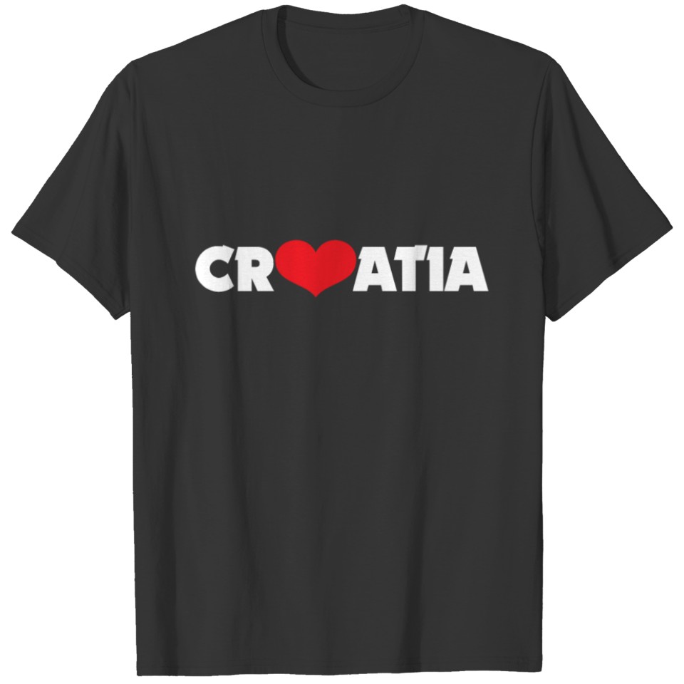 Croatia gift outline map flag flag T-shirt