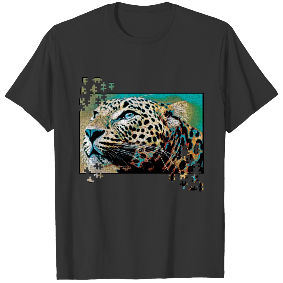 Puzzle_cheetah T-shirt
