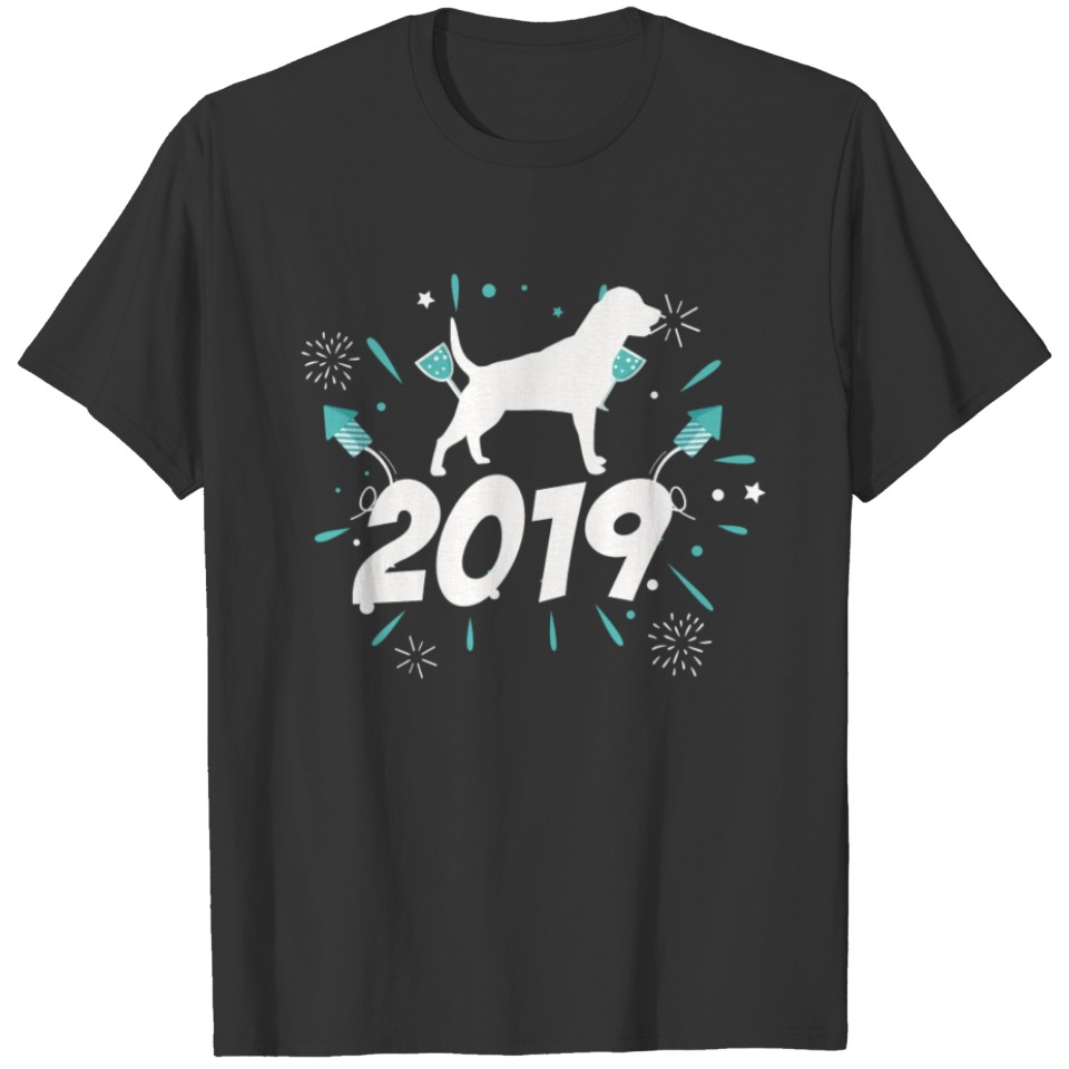 Happy New Year Rottweiler Welcome 2019 Gift T-shirt