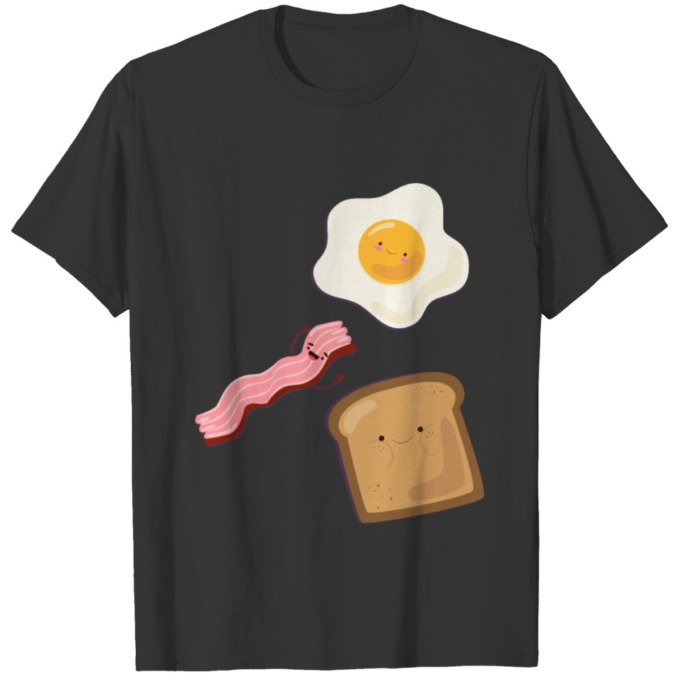 Fried Egg Bacon Bread T Shirts