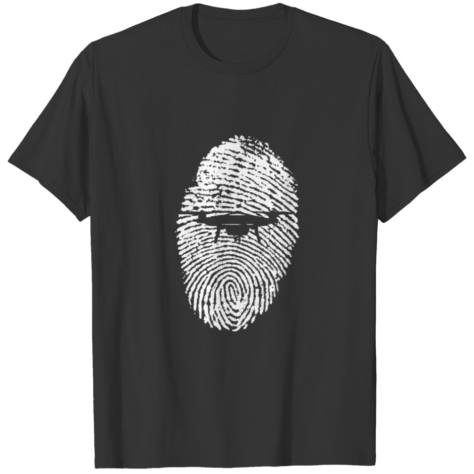 Fingerprint Daktylogramm in white Design T-shirt