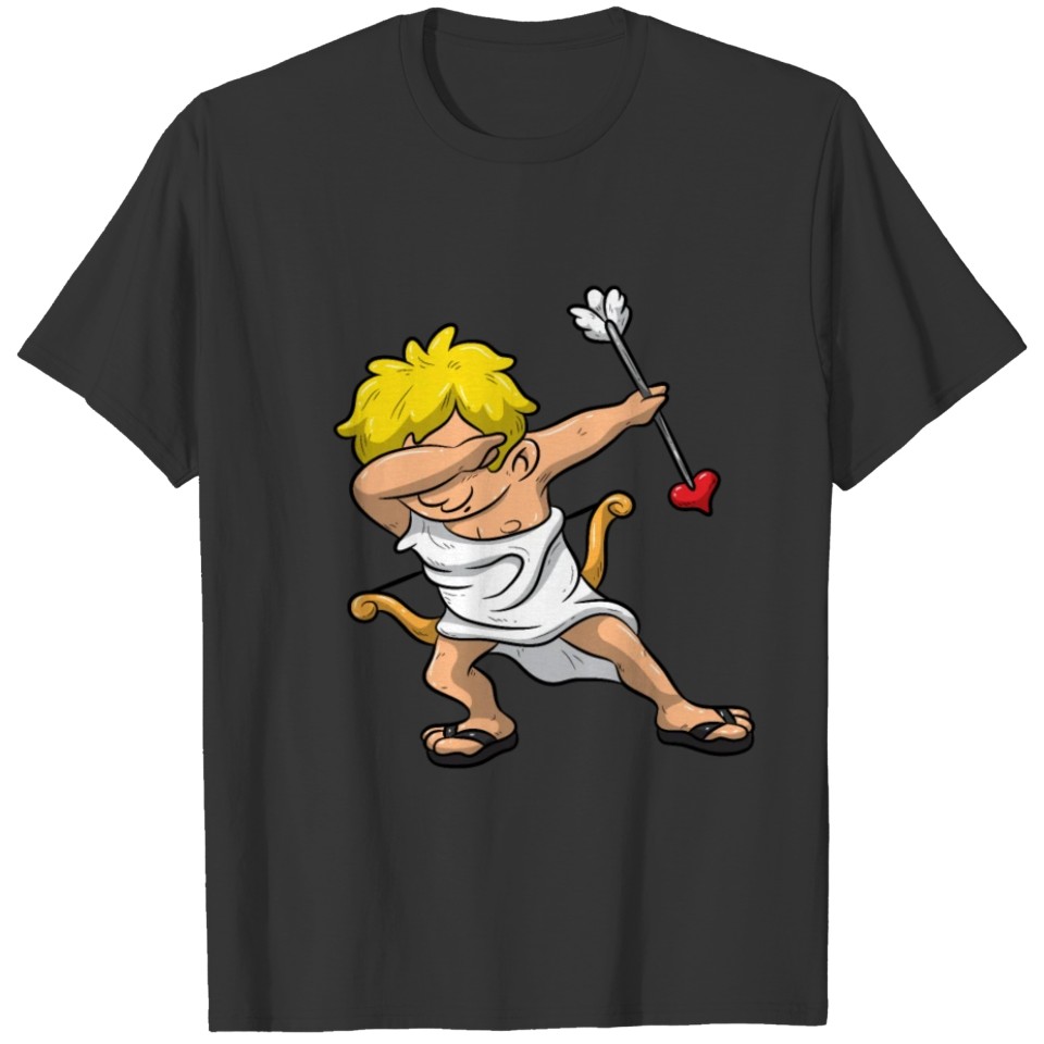 Dabbing Cupid Shirt Love Angel Valentines Day Gift T-shirt