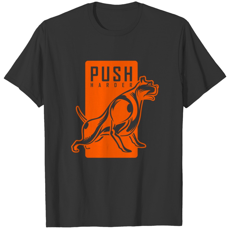 Gym Dog Push Up Body Goal Funny Gift T Shirts