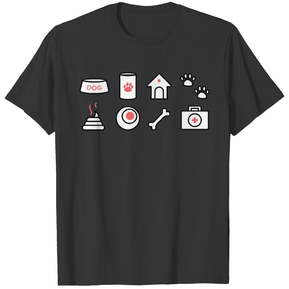 Dog Icon Set T Shirts
