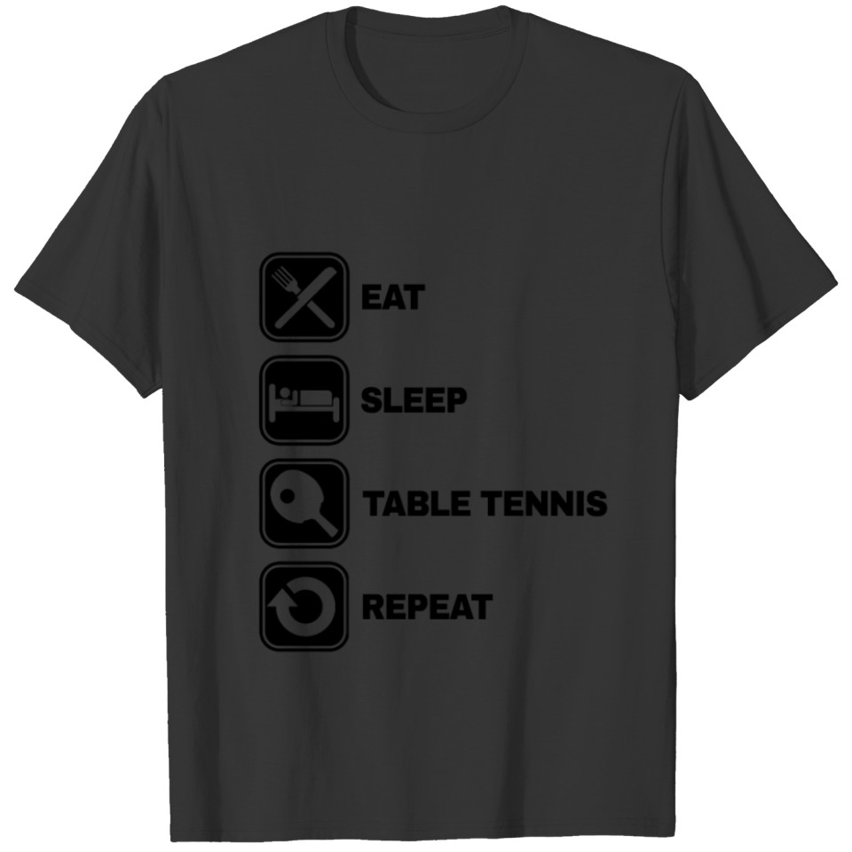 Table tennis player gift idea club Ping Pong sleep T-shirt
