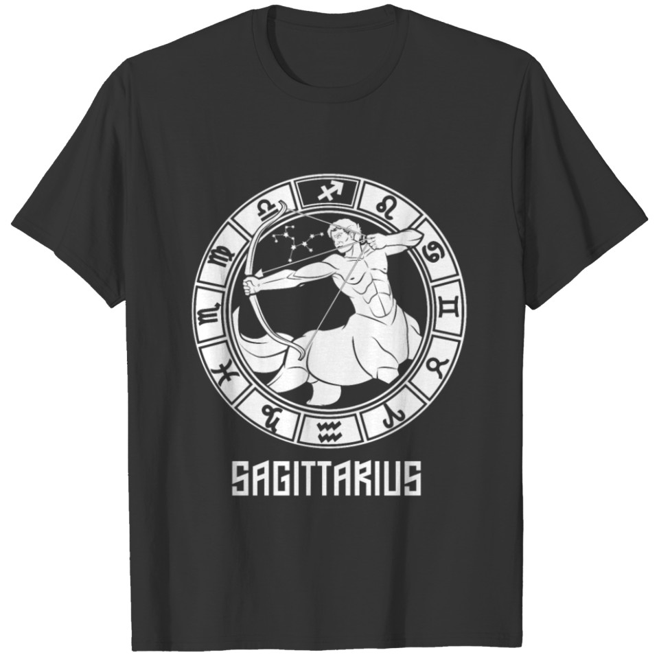 Sagittarius Zodiac Sign - November & December Bday T-shirt