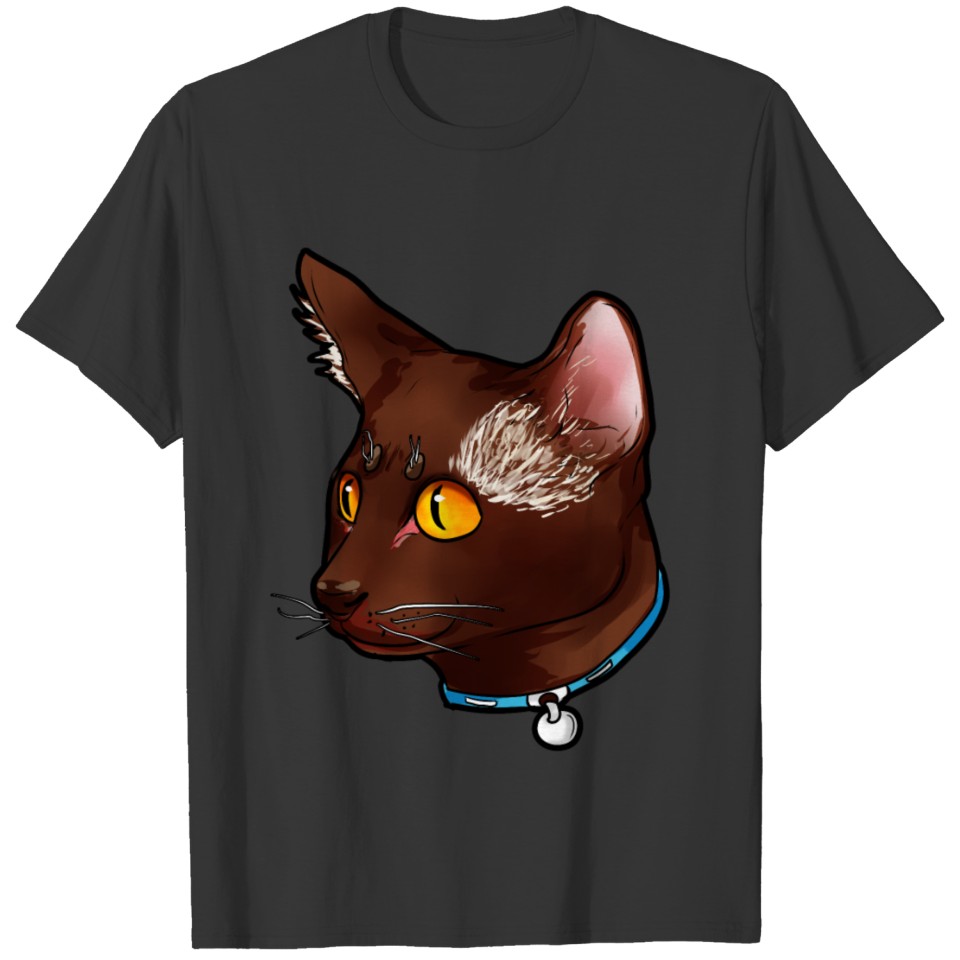 Havana Brown Cat Face Cats Kitty Present gift T Shirts