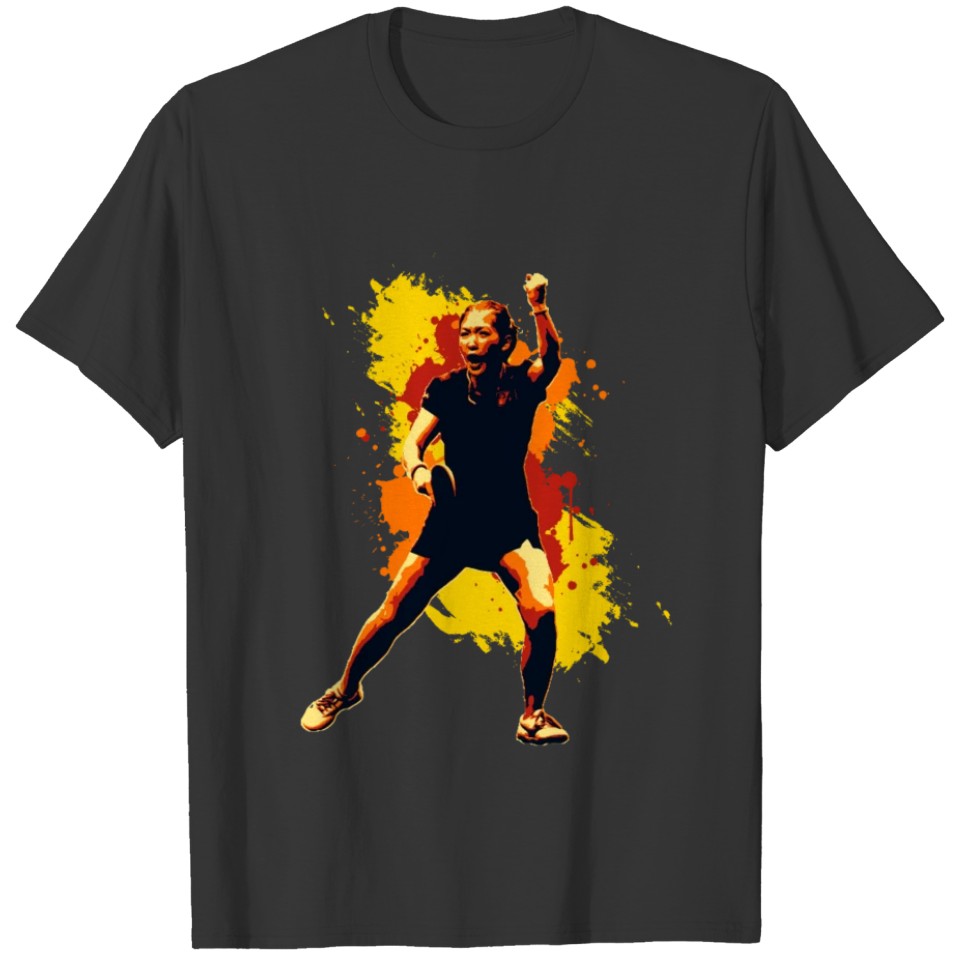 Go go go for the Champ Table Tennis T-shirt
