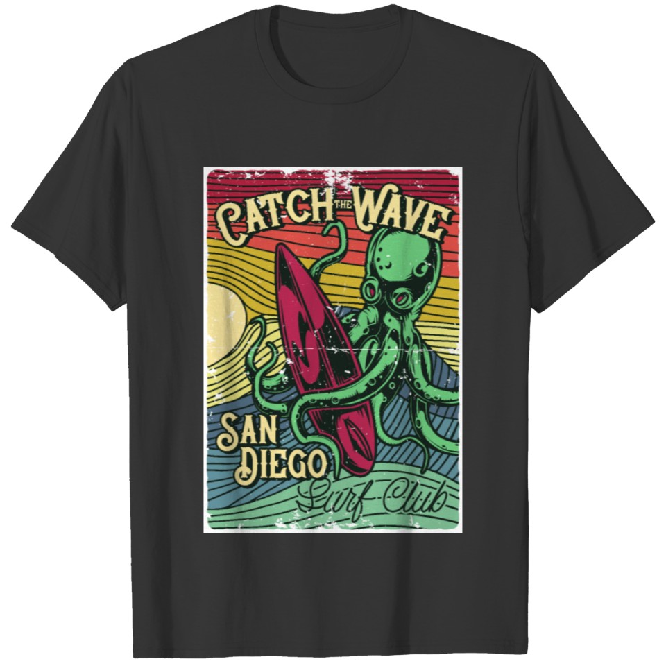 Catch the Wave, San Diego Surf Club T-shirt