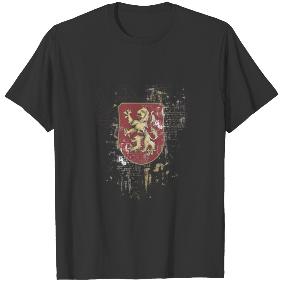Lion Family Crest Coat of Arms T Shirts