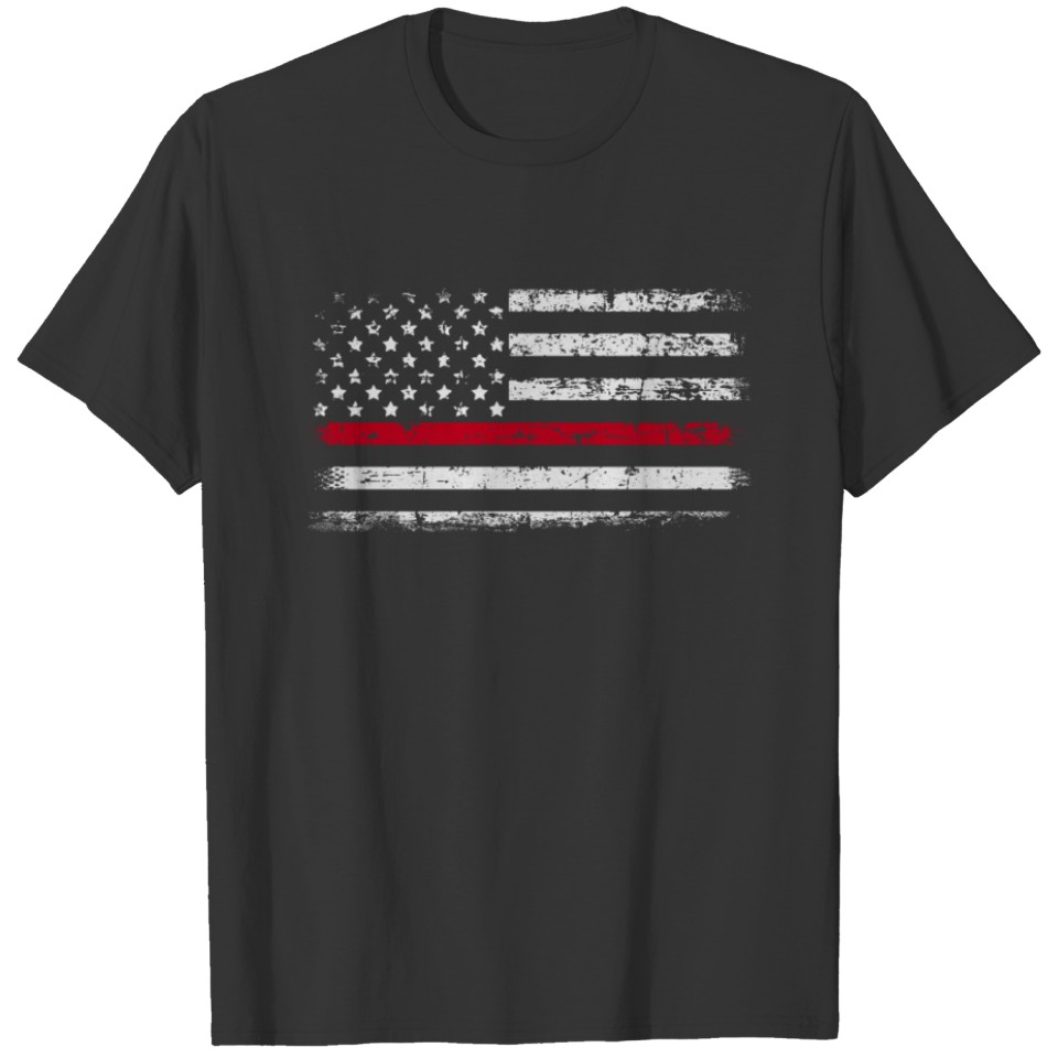 american firefighter Flag T-shirt