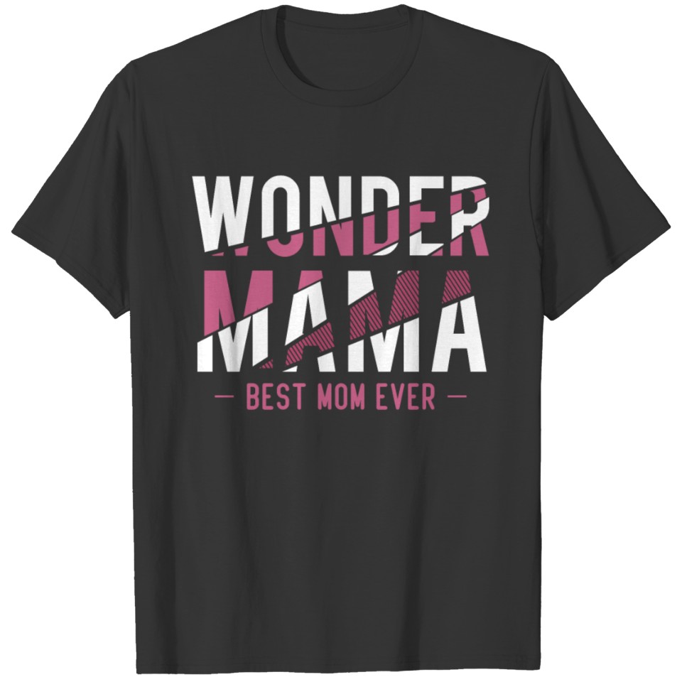 Womens Wonder Mama Mother Gift SuperHero Mom T Shirts