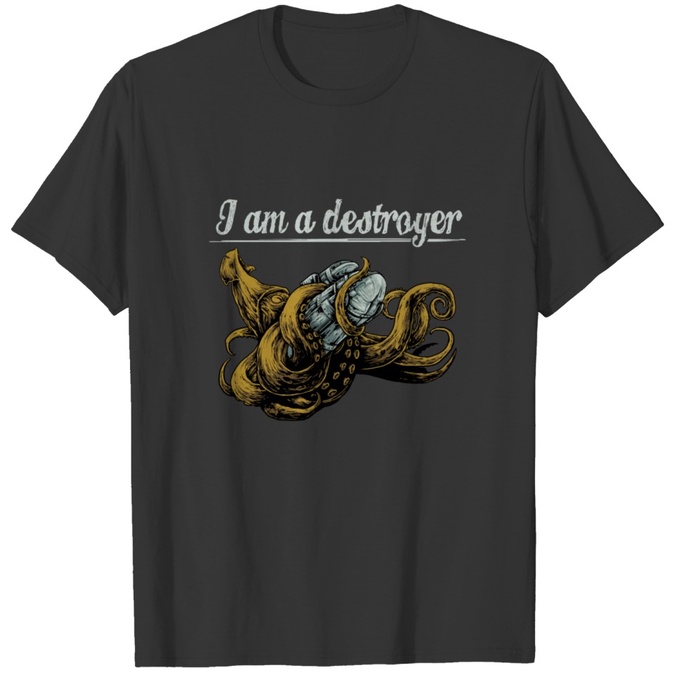 Kraken Octopus Destroyer T-shirt