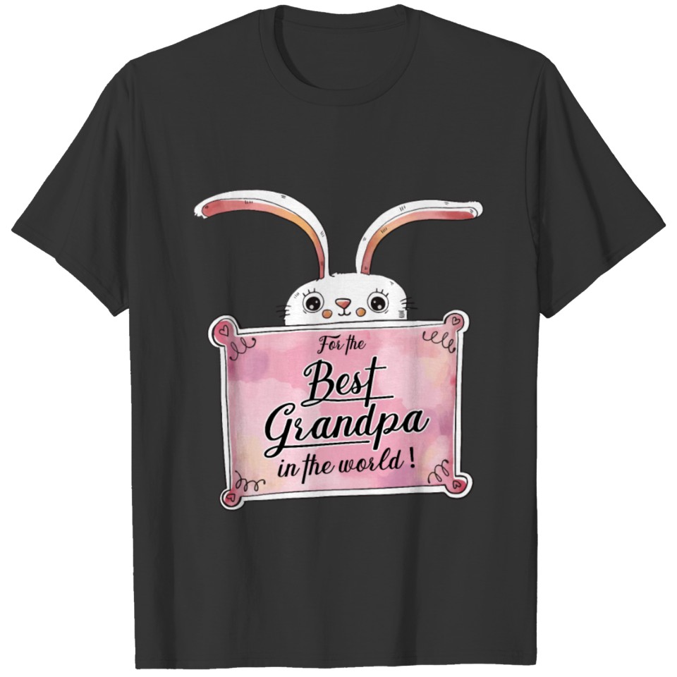Bunny Grandpa gift Easter Grandfather T-shirt