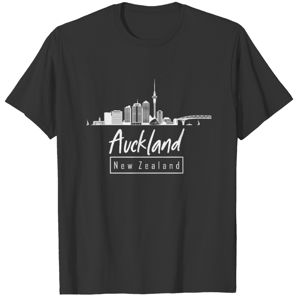 Auckland, New Zealand City Skyline T-shirt