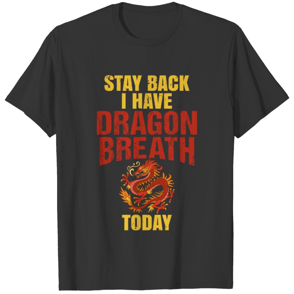 Nasty Dragon Breath Design T-shirt