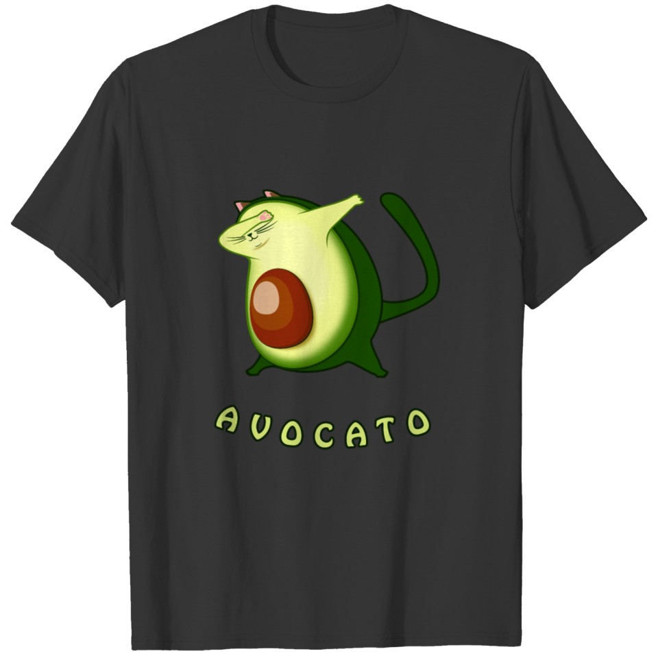 Dabbing Avocato funny cat gift idea T-shirt