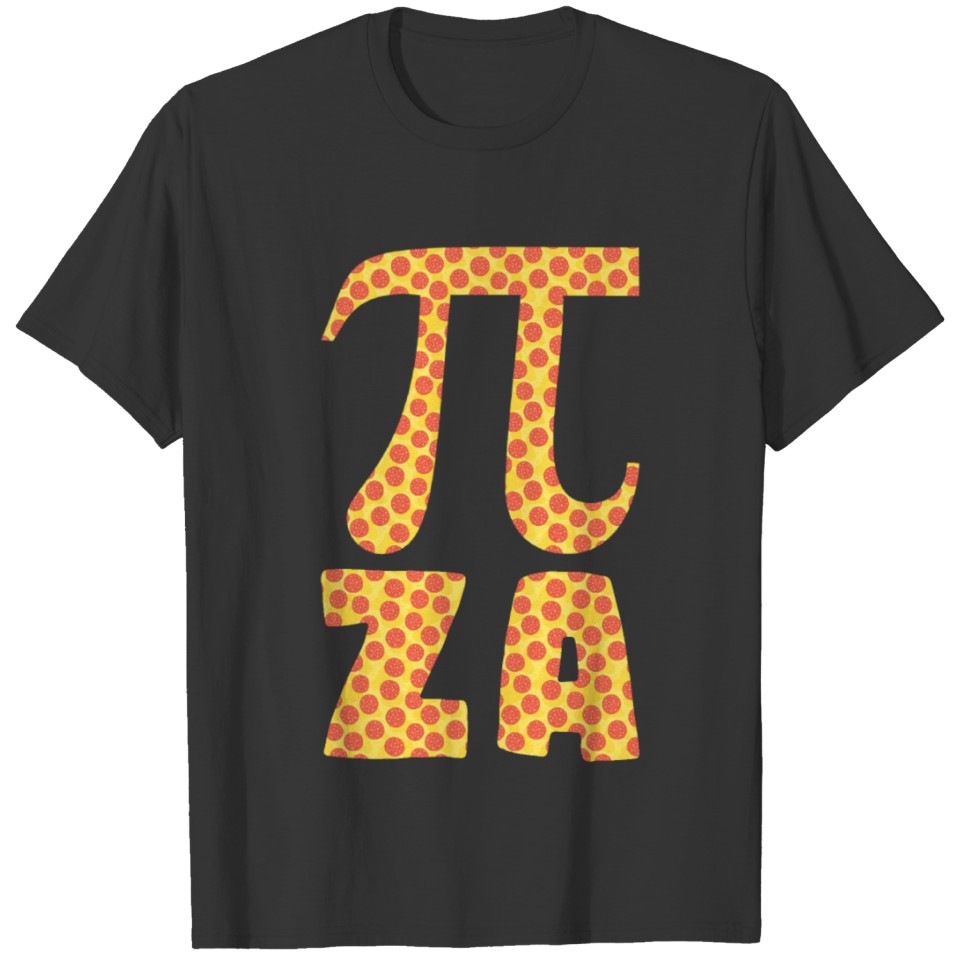 Pi Za Pizza Maths Fast Food Funny Pi-Day T Shirts