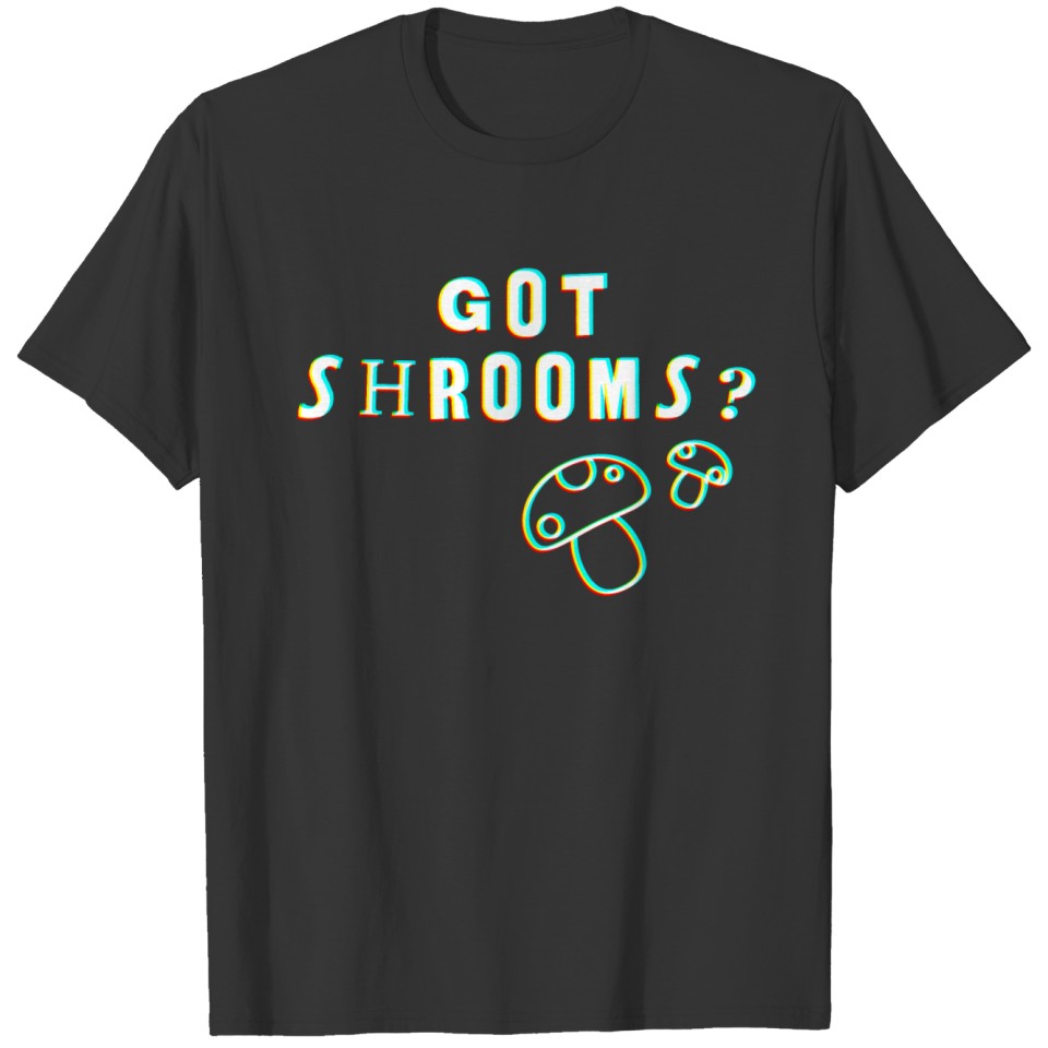 Mushrooms Trip glitch gift T-shirt