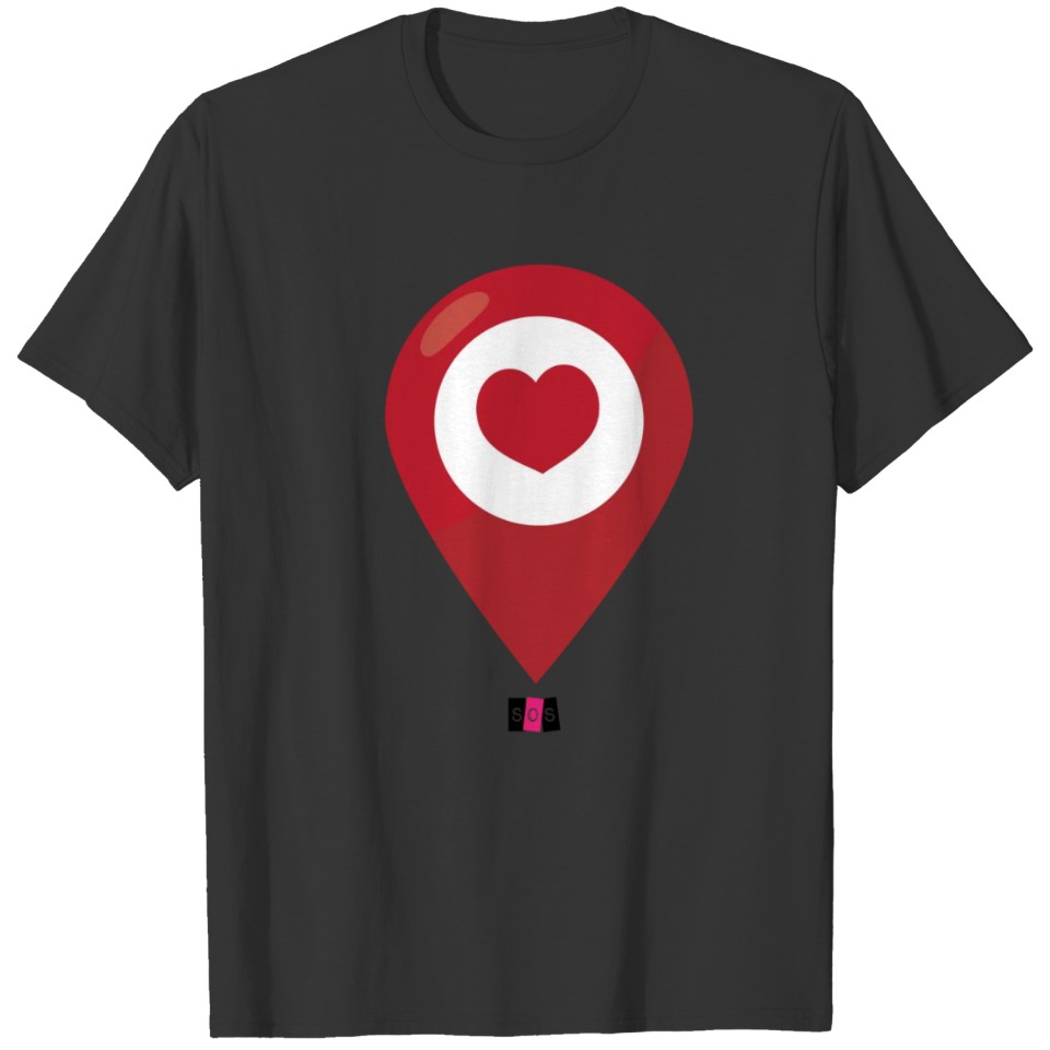 Map Dot for Love T-shirt