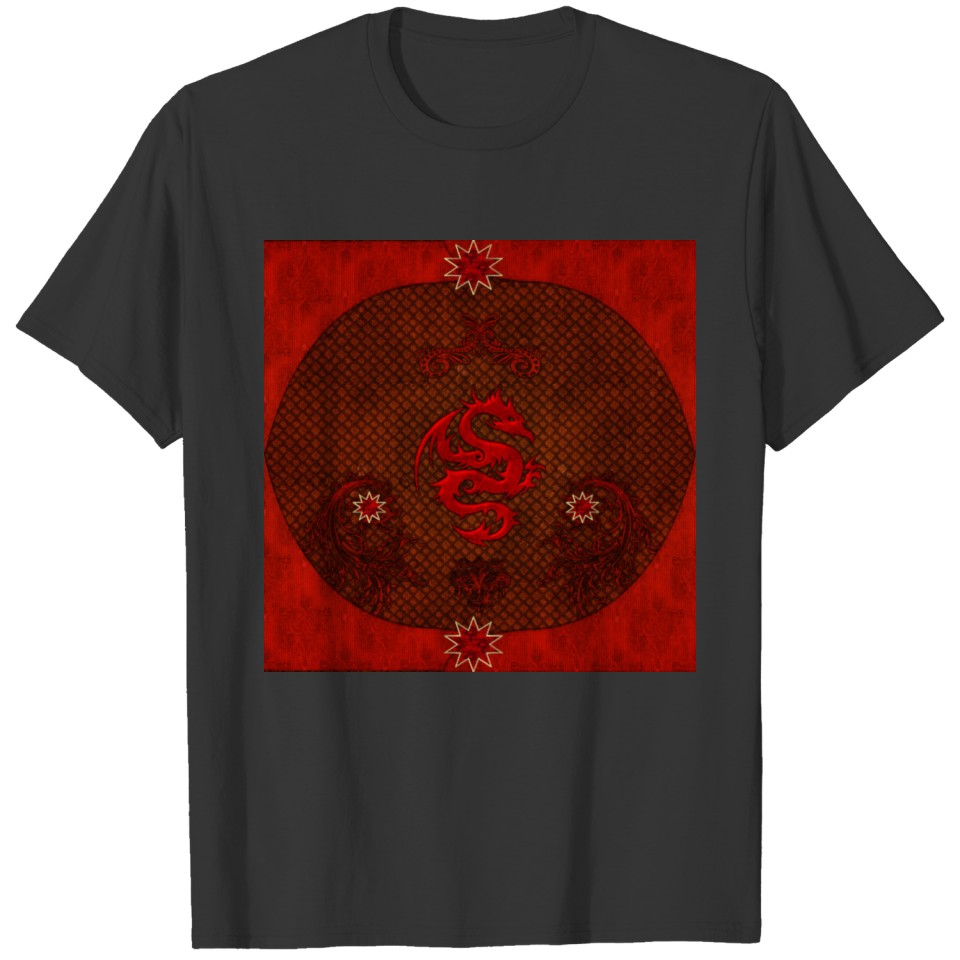 Awesome red chinese dragon T-shirt