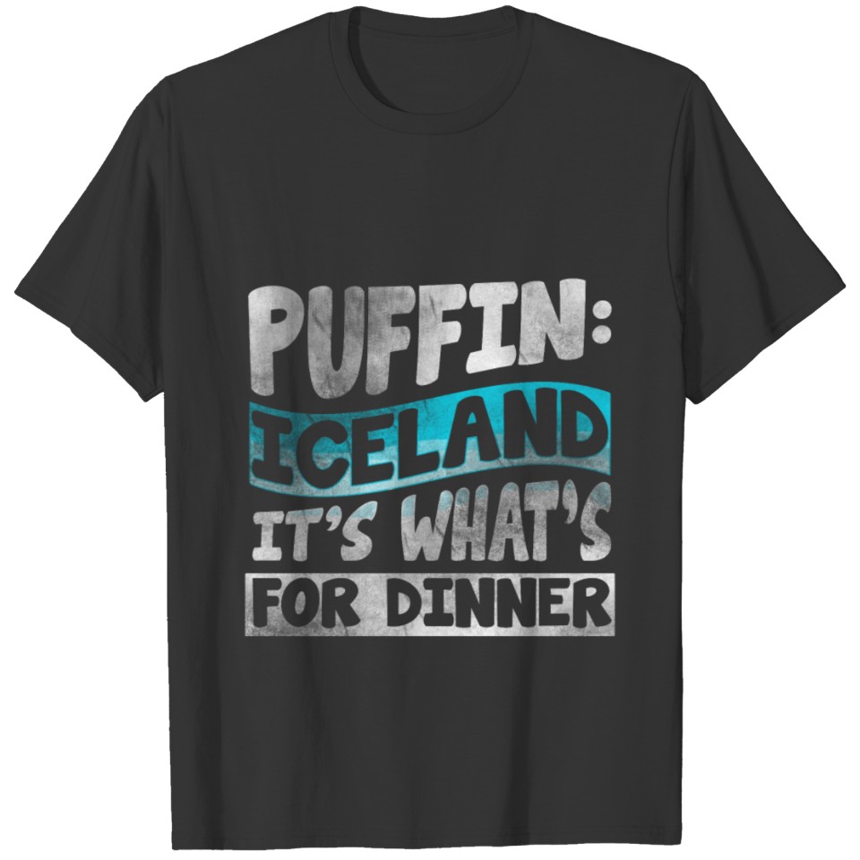 Puffin Iceland parrot diver bird north gift T Shirts
