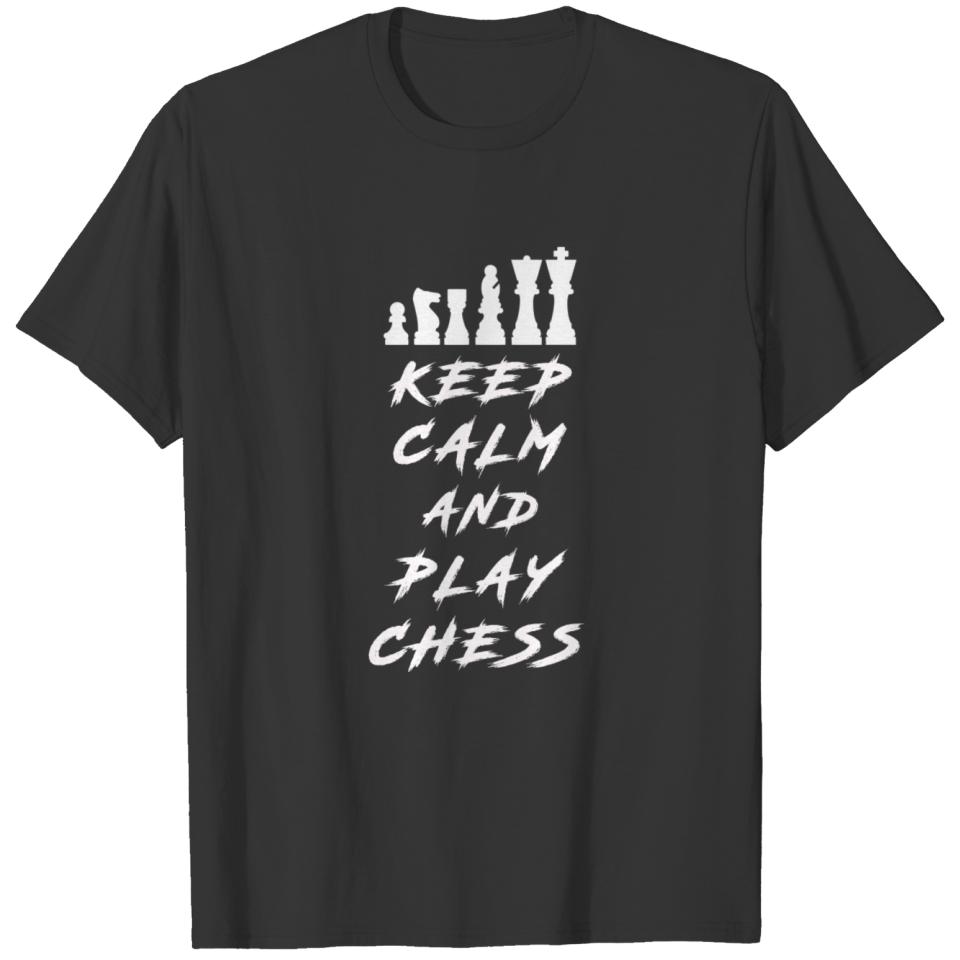 Keep Calm Chess / Chess piece gift board game T-shirt