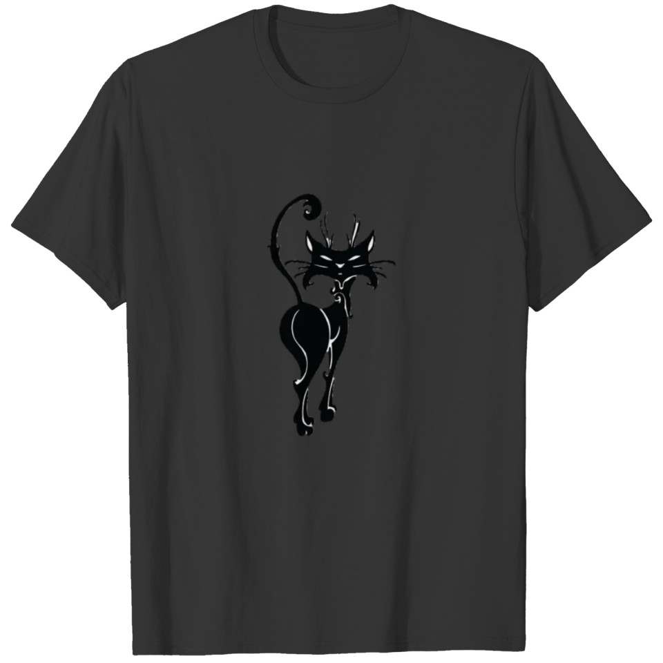 funny thin cat T-shirt