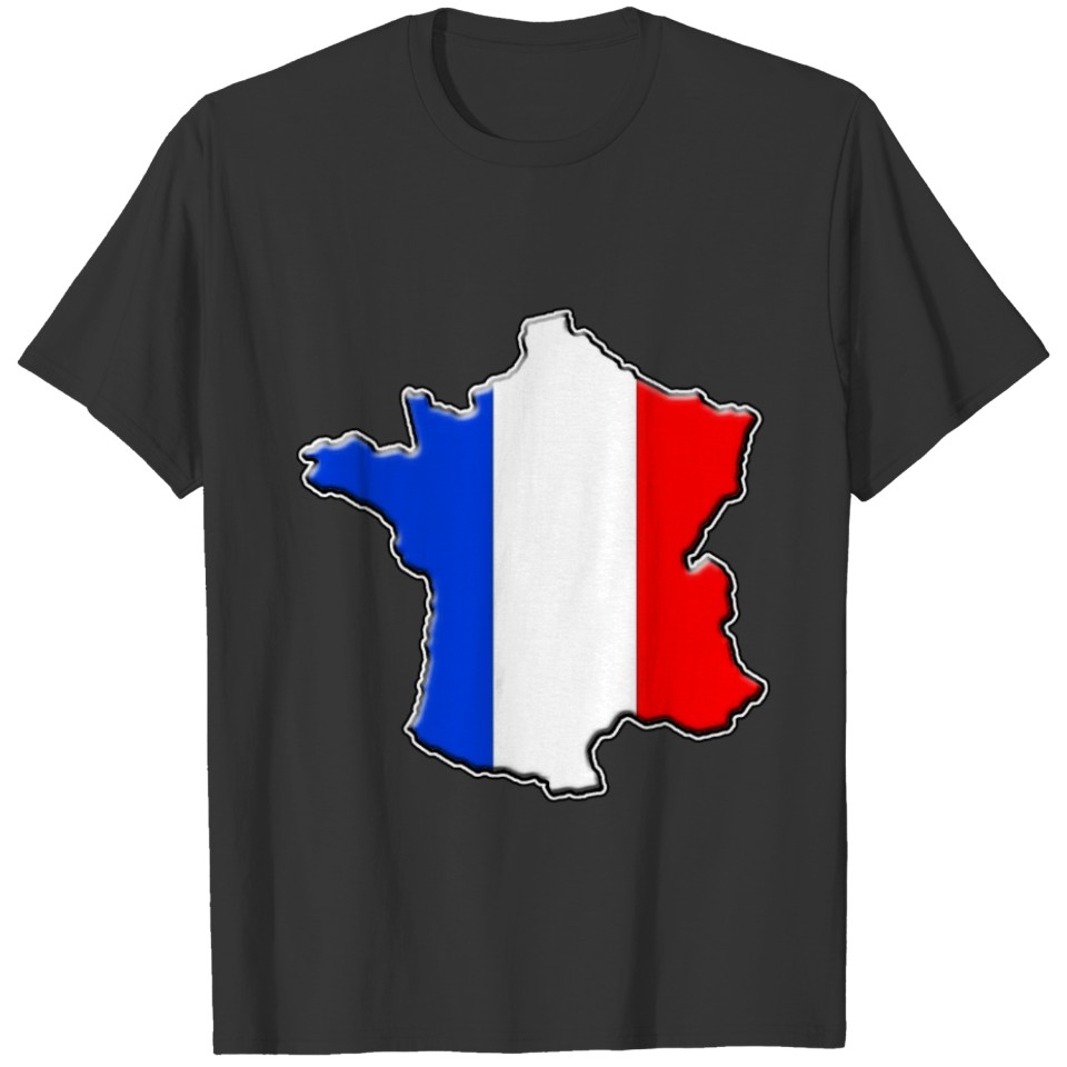 France France flag map T-shirt