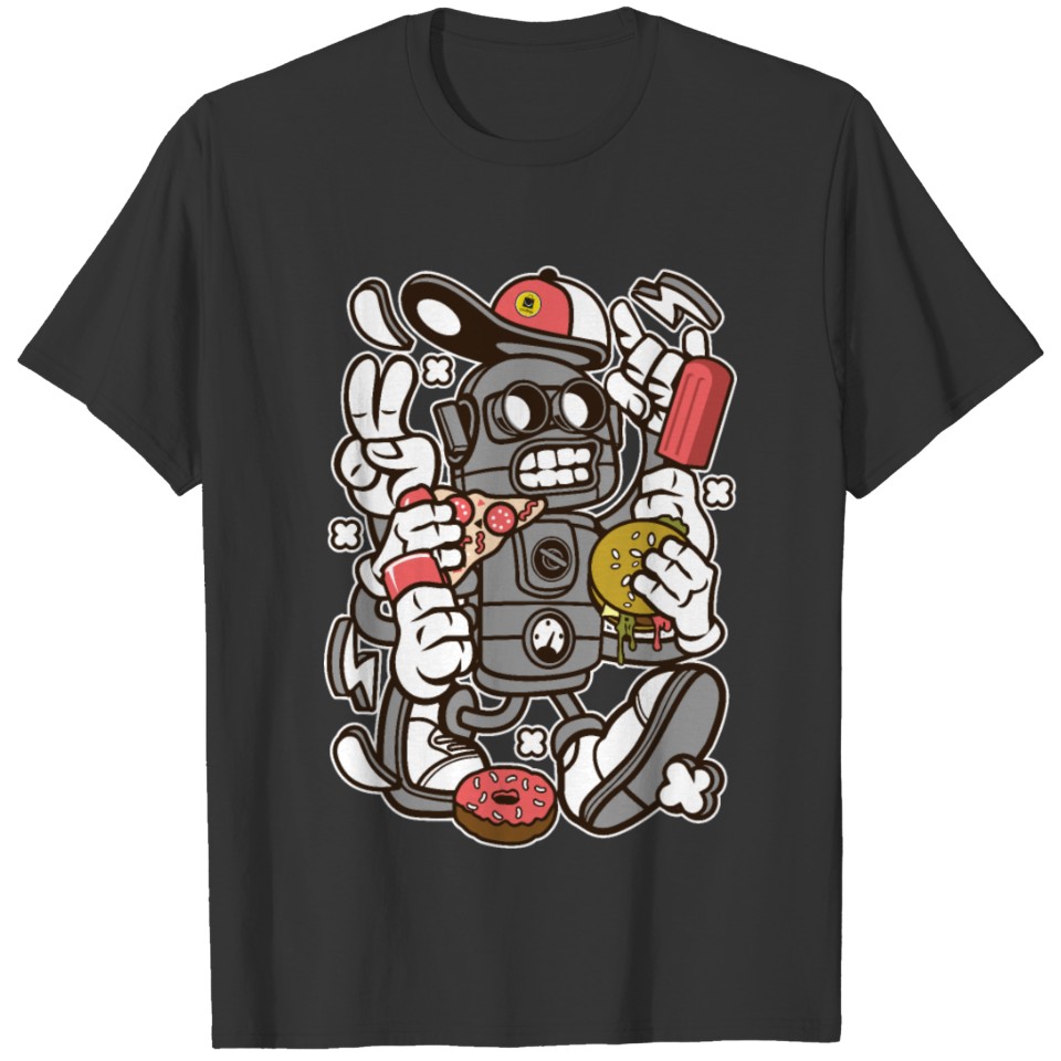 Junk Food Robot T Shirts