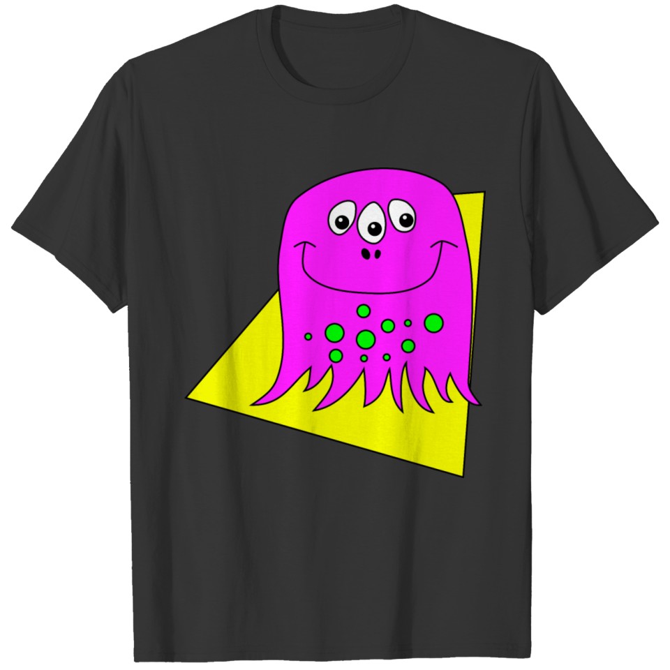 Monster yellow halloween or all over the year T-shirt