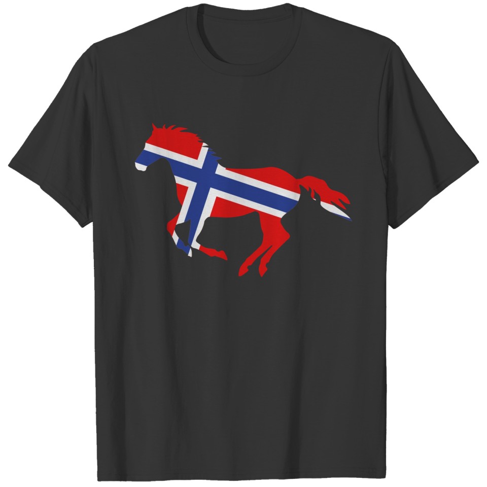 Norway Flag Horse T-shirt