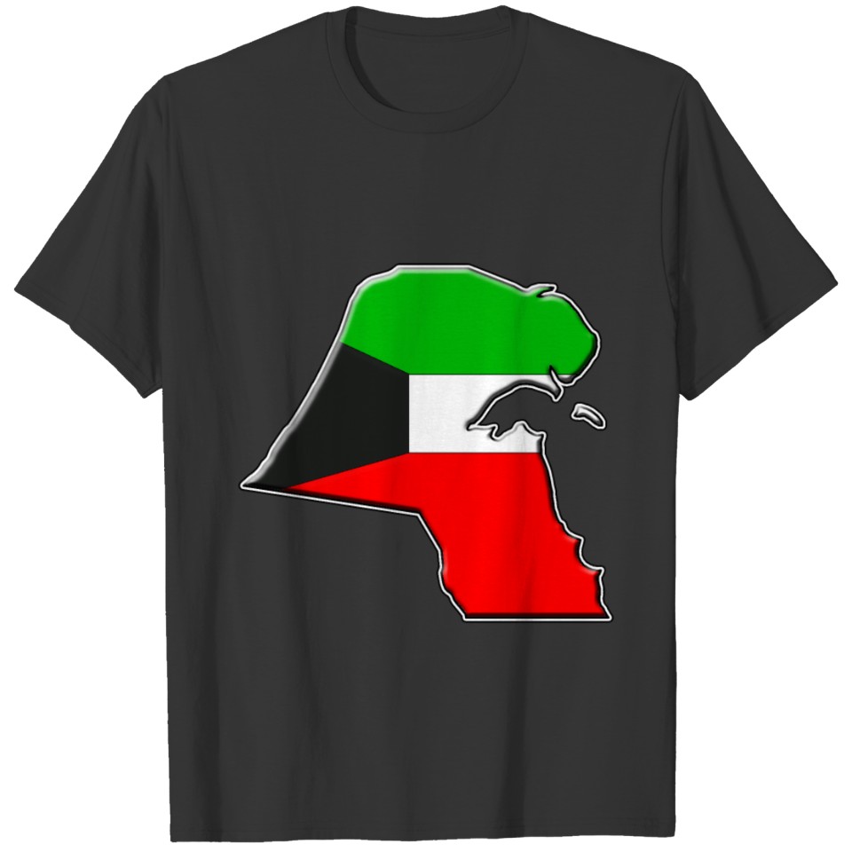 Kuwait Flag Map T-shirt