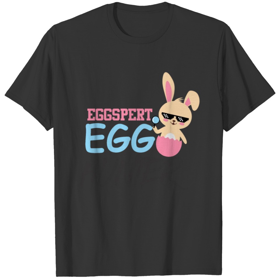 Eggspert Egg Hunter Funny Easter Cool for Teacher T Shirts