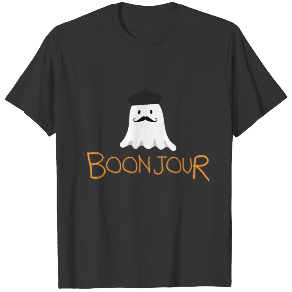 Funny French Teacher Halloween Bonjour Ghost S T Shirts