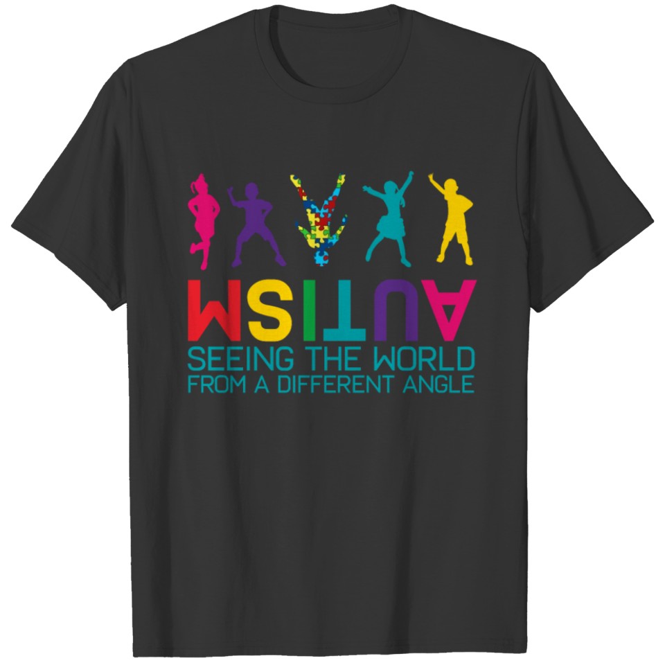 Funny Autism Awareness Seeing The World T-shirt