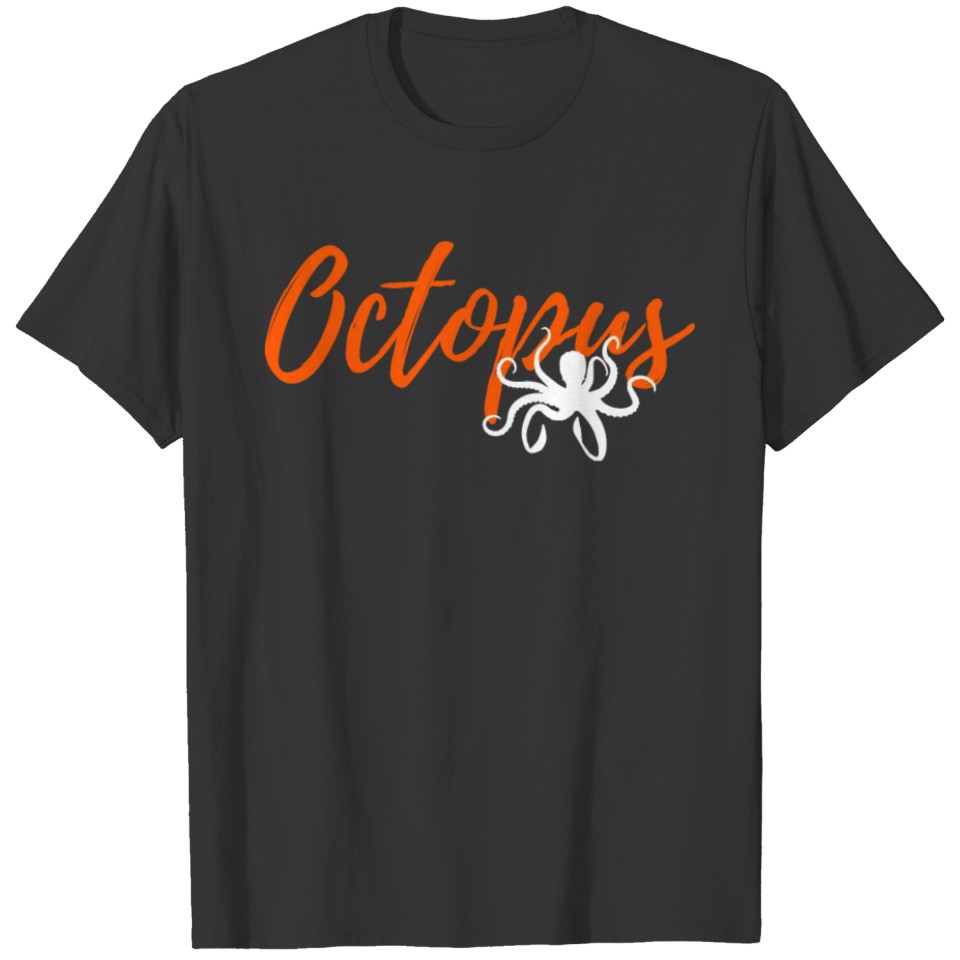 0100200073 animal OctopusAwesome Octopus Graphic T T-shirt
