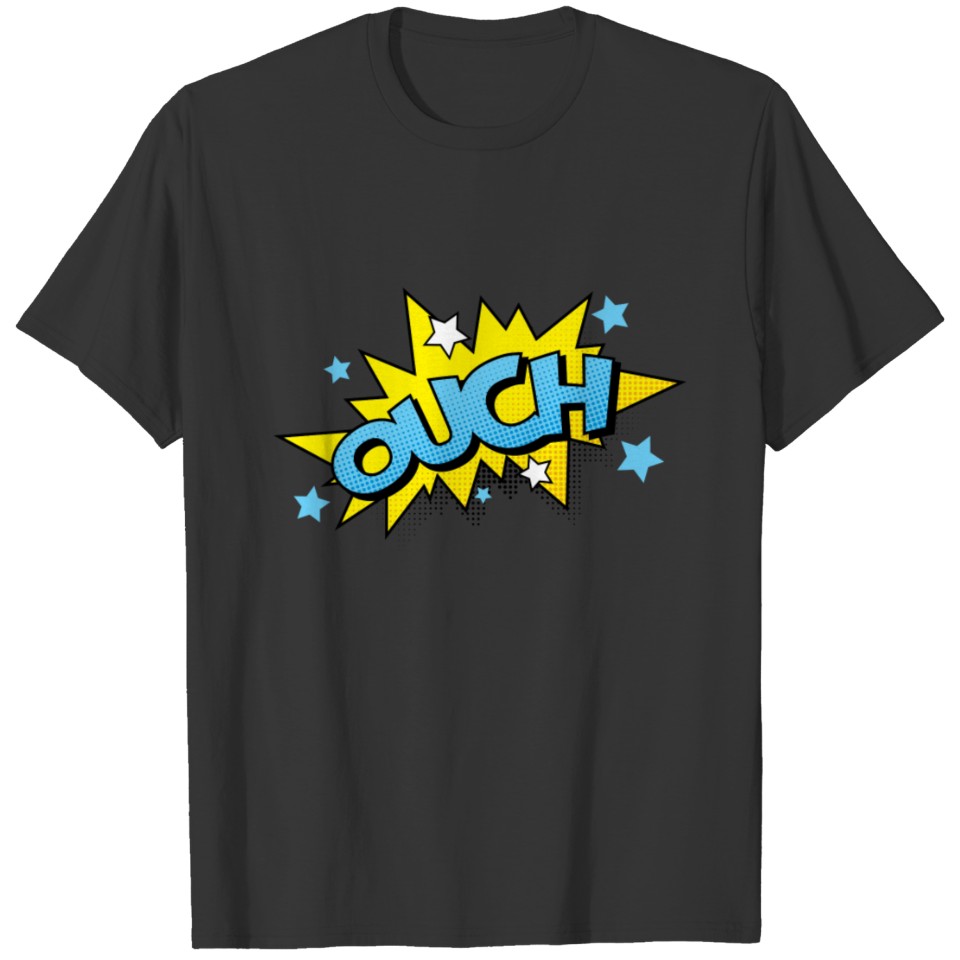 Comics OUCH Bubble, 80s Funny Comics Gift T Shirts
