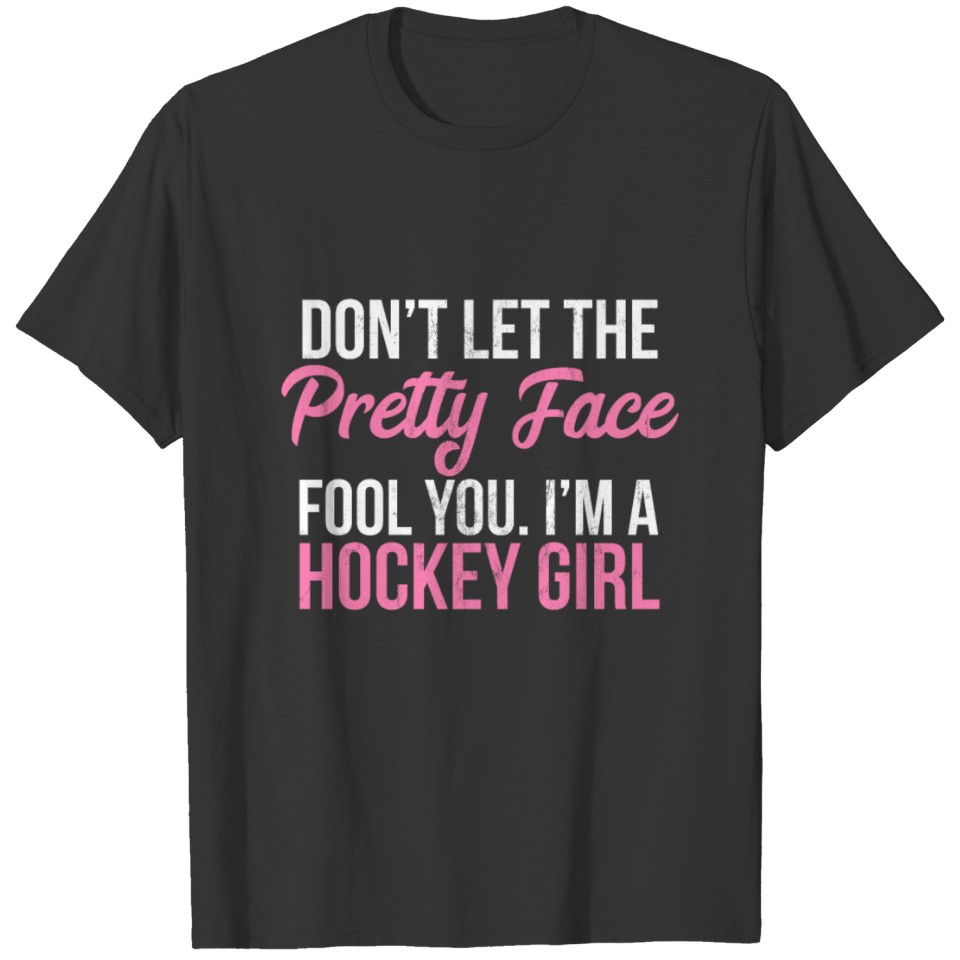 Funny Girl Ice Hockey, I'M A Hockey Girl T Shirts