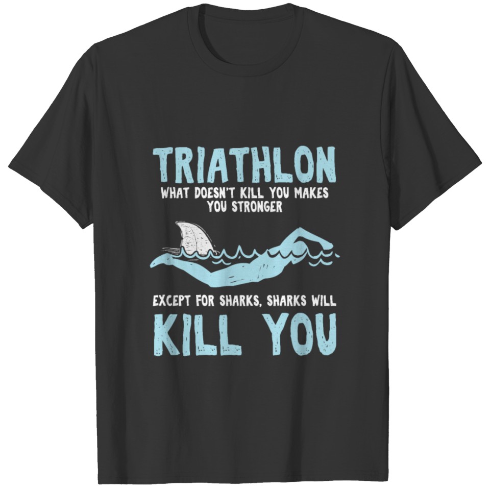 Triathlon Multisport Race Racing Sprint Running T-shirt