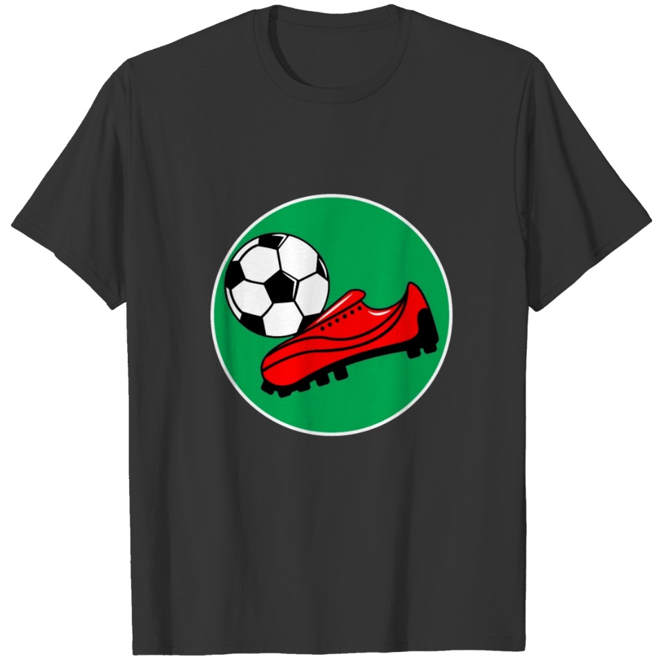 soccer ball shoes T-shirt