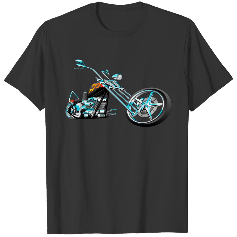 Motorbike chopper motorcycle motor bicycle vector T Shirts