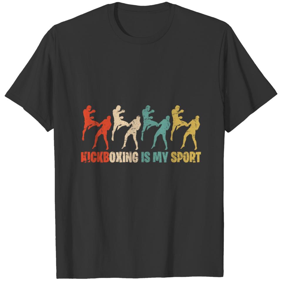 Smart and colorful "Kickboxing is my sport" desig T-shirt