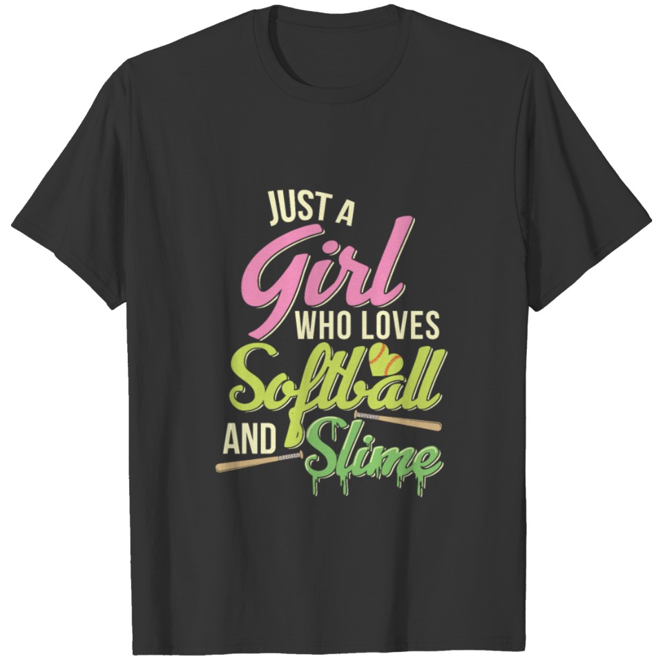 Softball and Slime, Slime Maker Gifts T-shirt