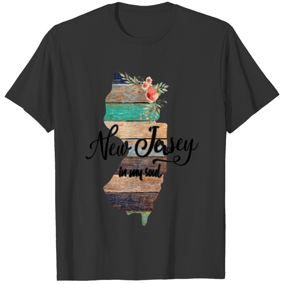 New Jersey Map T-shirt