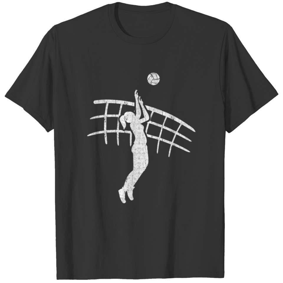 Womens Volleyball Jumping T-Shirt T-shirt