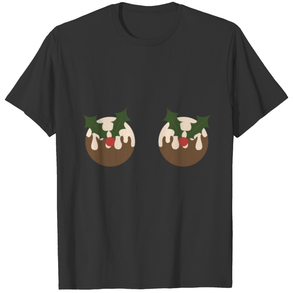 Christmas Pudding Boobies T-shirt