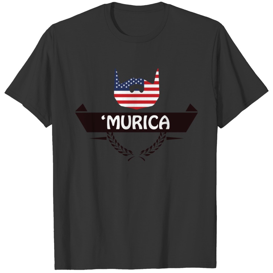 Beard product For Men - Murica - American T-shirt