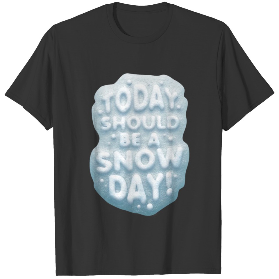 Today Should Be A Snow Day Shirt T-shirt